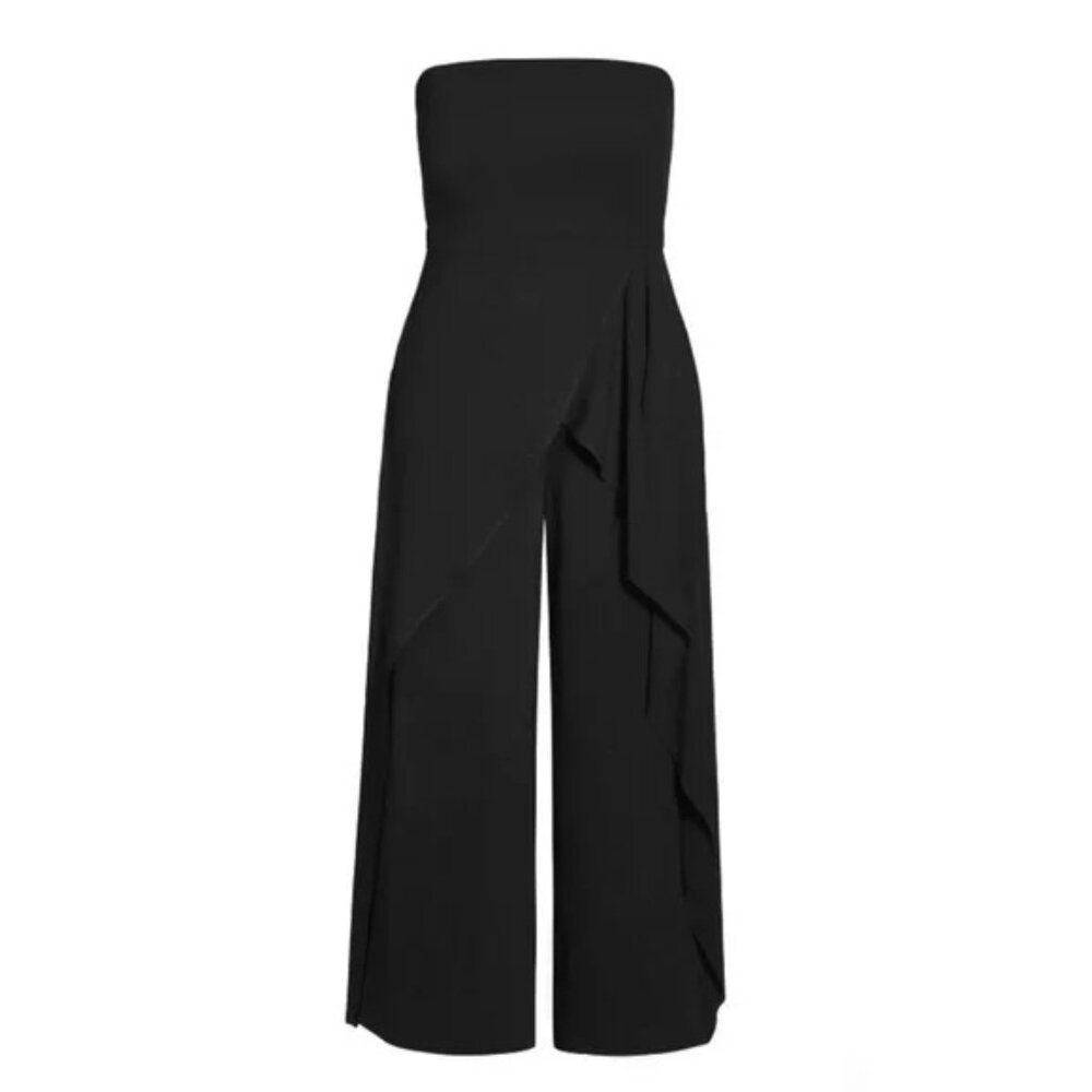 City Chic Attract Jumpsuit Black Size 18 - Picture 4 of 5
